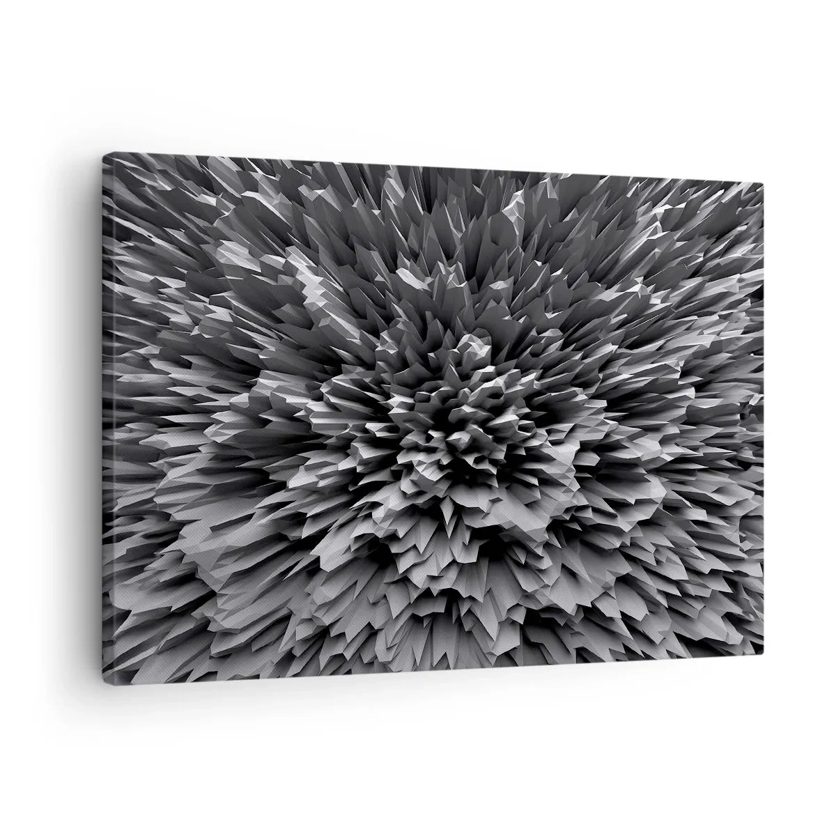 Canvastavla - Bild på duk - Abstrakt struktur i grå nyanser - 70x50cm - Det kan inte bli vassare än så här - Modern väggdekoration för vardagsrum och sovrum ARTTOR