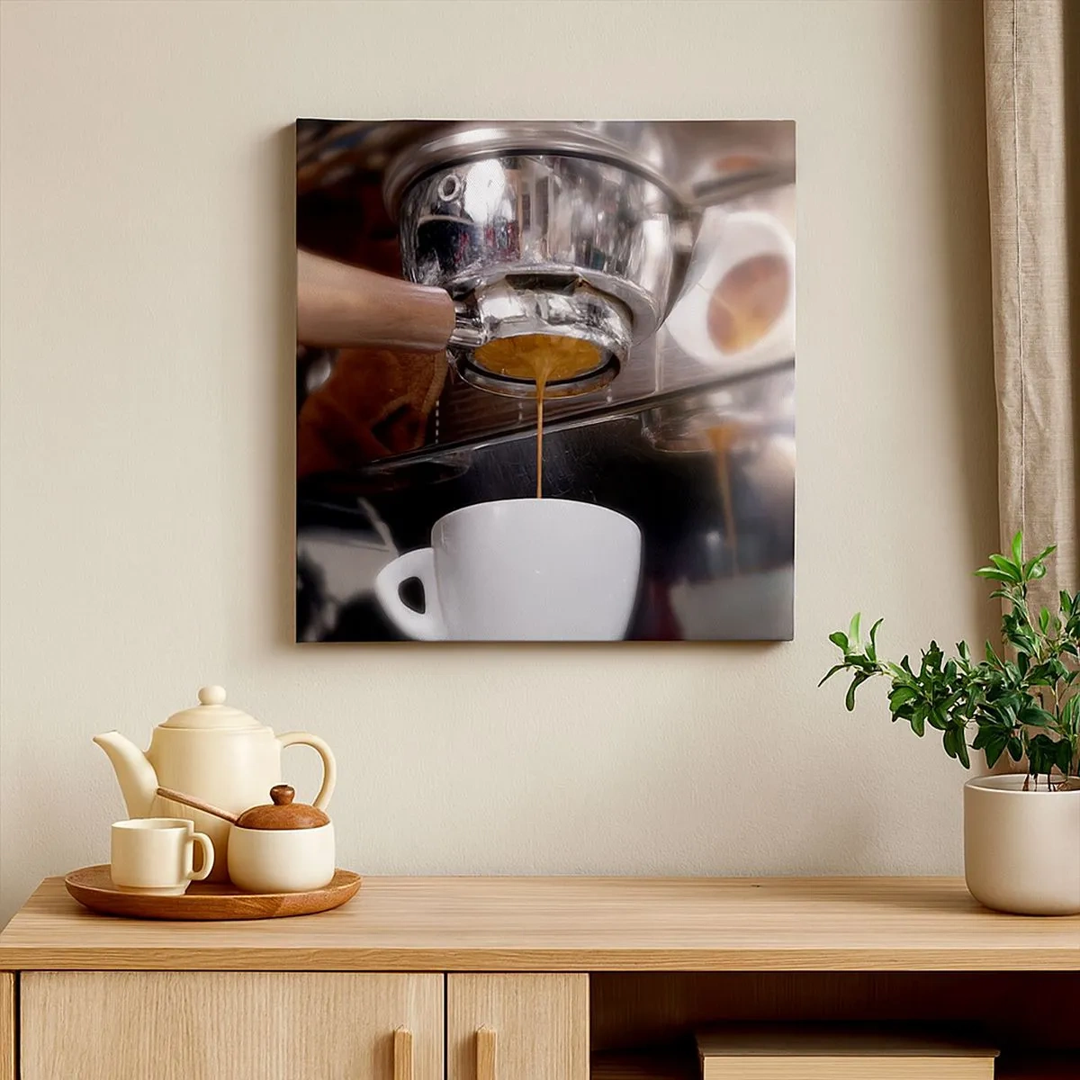 Canvastavla - Bild på duk - En bra stund på dagen - 30x30 cm