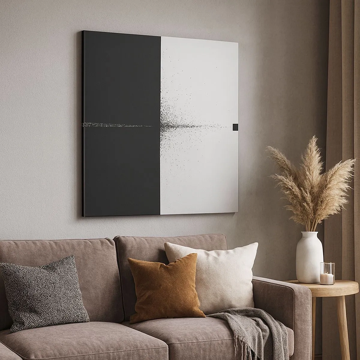 Canvastavla - Bild på duk - Rakt mot målet - 30x30 cm