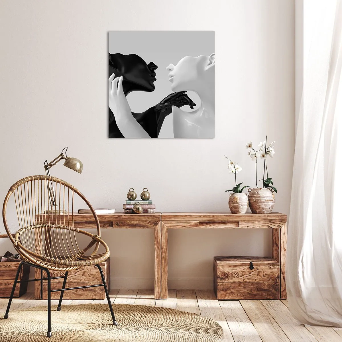 Canvastavla - Bild på duk - Attraktion - lust - 30x30 cm
