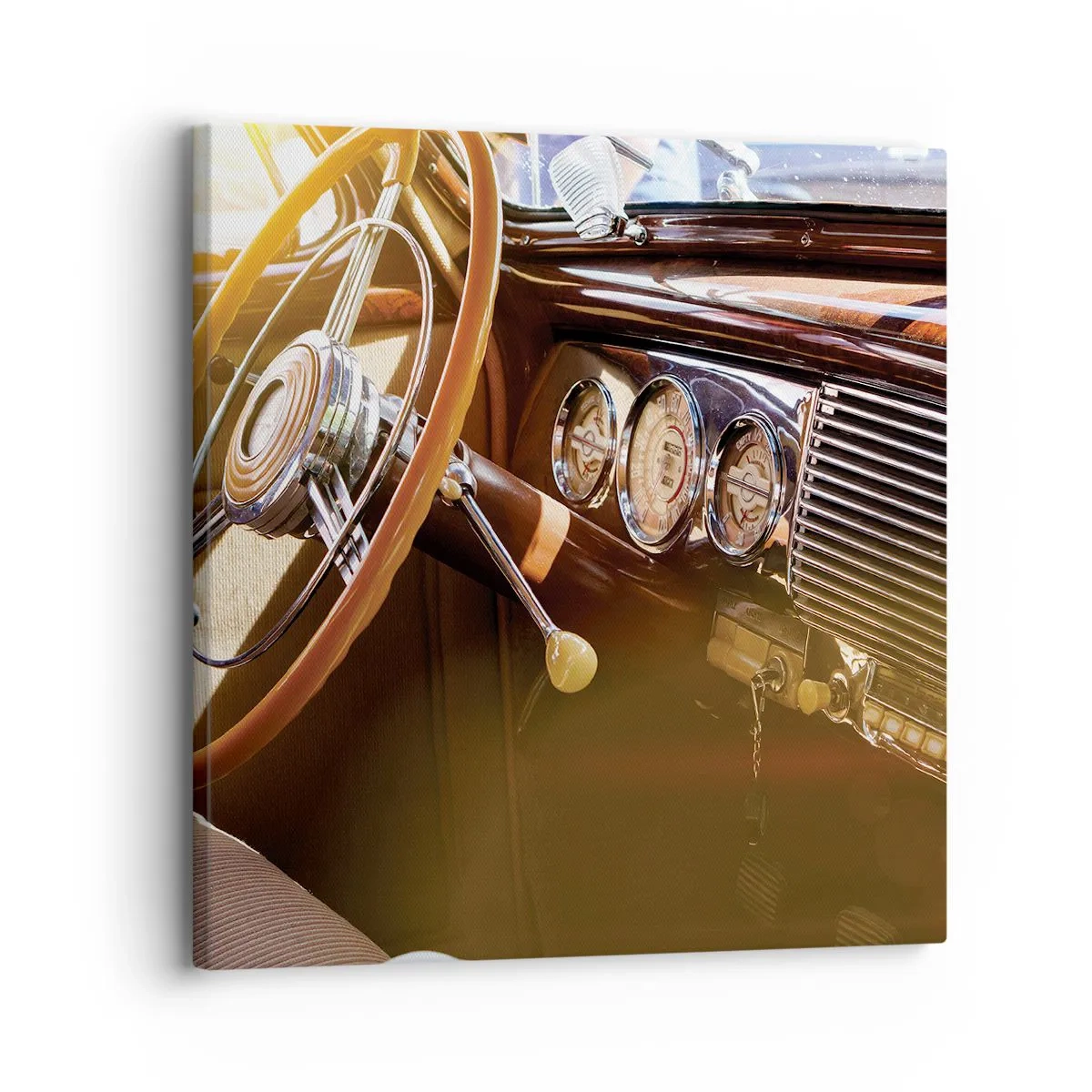 Canvastavla - Bild på duk - Smak av lyx från det förflutna - 30x30 cm